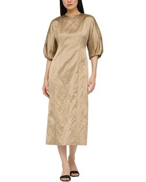 Lafayette 148 New York Short Balloon Sleeve Dress - Natural
