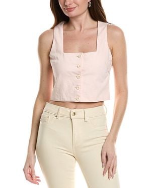 DL1961 Lizzie Linen-Blend Top - White