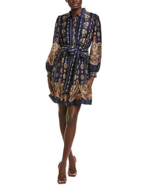 Anne Klein Printed Midi Dress - Black