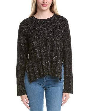 Autumn Cashmere Ribbed Wool-Blend Jumper - Black