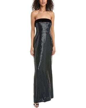 ML Monique Lhuillier Reese Sequins Gown - Black