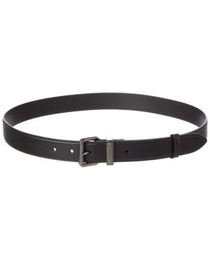 Gucci Gg Emblem Leather Belt - Black