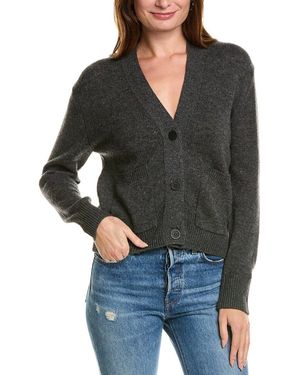 Forte Pocket V-neck Wool & Cashmere-blend Cardigan - Black