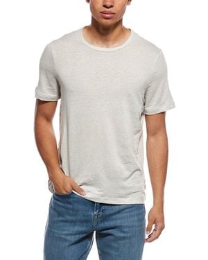 Onia Stretch Linen-Blend Crewneck T-Shirt - Gray