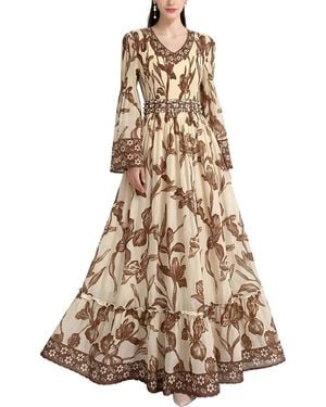 MIRA RICHI Maxi Dress - Natural