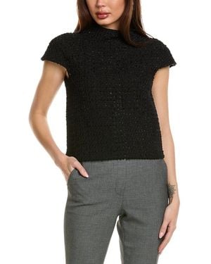 Piazza Sempione Basketweave Top - Black