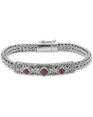 Samuel B. 18K 1.60 Ct. Tw. Garnet Bracelet - White