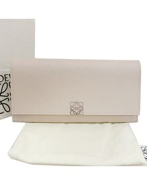 Loewe Anagram Continental Wallet (authentic Pre-loved) - Natural