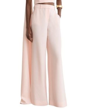 Reiss Emilia Wide Leg Tailored Trouser - Pink