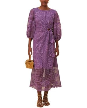 FARM Rio Midi Dress - Purple