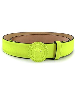 Versace Medusa Leather Belt (authentic Pre-loved) - Yellow