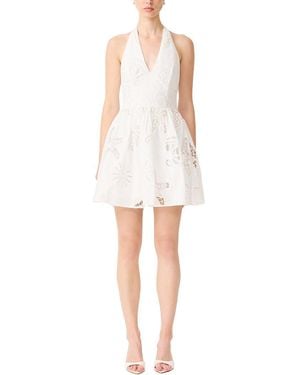 Elliatt Celine Halter Neck Mini Dress - White