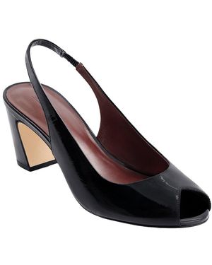 Bernardo Adell Patent Peep Toe Heeled Sandal - Black