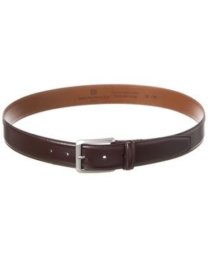 Bruno Magli Dante Leather Belt - Brown