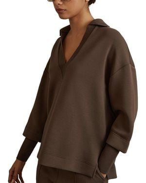 Reiss Bernie Sweatshirt - Brown