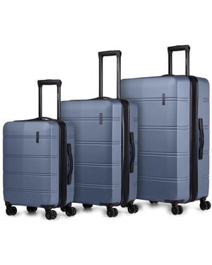 Bugatti Lax Expandable 3pc Luggage Set - Blue