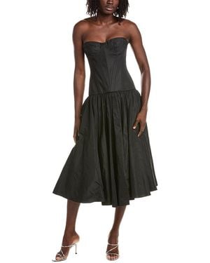 Alexis Samira Midi Dress - Black