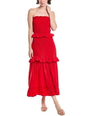 Endless Rose Smocked Maxi Dress - Red