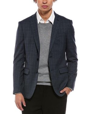 John Varvatos Star U.S.A. Bedford Wool-Blend Jacket - Blue