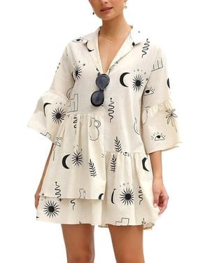 CAMILA BLANCO Mini Dress - Natural