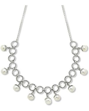 Samuel B. 8Mm Pearl Necklace - Metallic