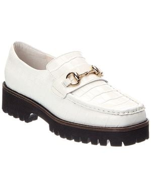 INTENTIONALLY ______ Hk2 Croc Leather Loafer - White