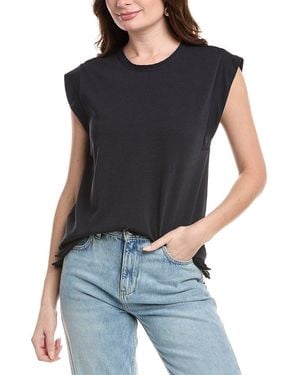 Rag & Bone Mix Media Muscle T-Shirt - Black
