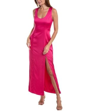 Hutch Lolo Satin Maxi Dress - Pink