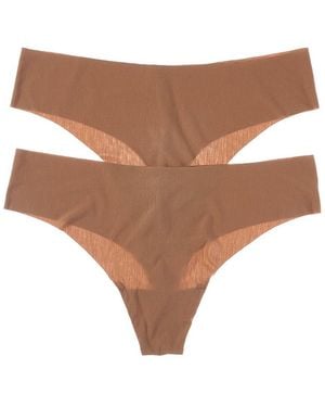 Commando 2Pk Butter Thong - Natural