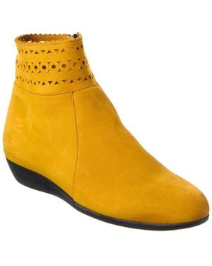 Arche Onywel Leather Bootie - Yellow