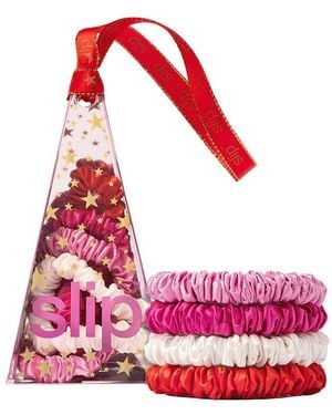 Slip Pure Silk Skinny Scrunchie Ornament - Red