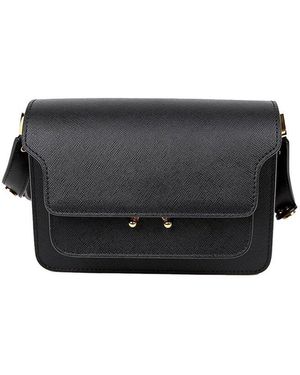 Marni Black Calfskin Trunk Mini Crossbody (authentic Pre-loved)