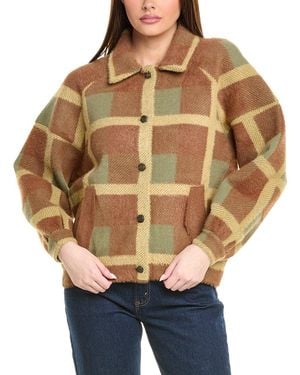 NVLT Eyelash Bomber Jacket - Natural