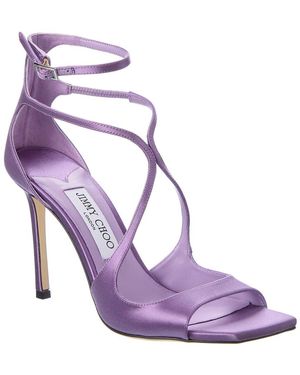 Jimmy Choo Azia 95 Satin Sandal - Purple