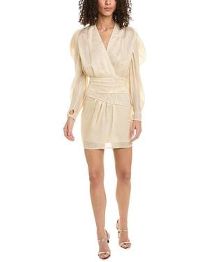 IRO Silk-Blend Mini Dress - Natural