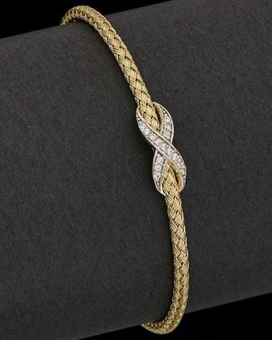 Meshmerise 18K Over 0.20 Ct. Tw. Diamond Bracelet - Black