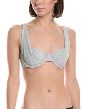 Devon Windsor Alaia Bikini Top - Grey