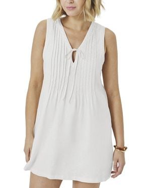 Splendid Stella Linen Mini Dress - White
