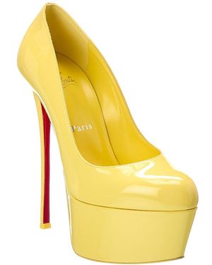 Christian Louboutin 152 Patent Pump - Yellow