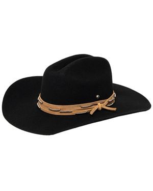Frye Cattleman's Crease Wool Cowboy Hat - Black