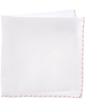 Brunello Cucinelli Pocket Square - White