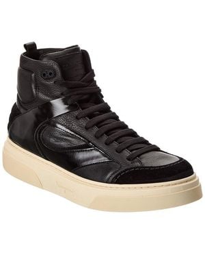 スニーカー FERRAGAMO Black Cosma Sock High-Top Sneakers Woman 19608030_43856026_600.jpg