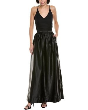 Cynthia Rowley Satin Maxi Skirt - Black