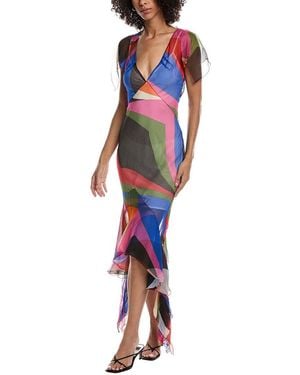 PUCCI Silk Midi Dress - Red
