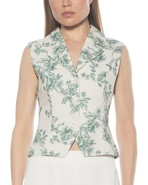 Alexia Admor Luisa Vest Top - Green