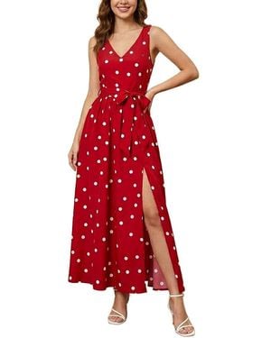 Tedora Maxi Dress - Red
