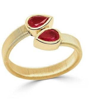 Sabrina Designs 14K 0.77 Ct. Tw. Diamond & Ruby Cocktail Ring - Metallic
