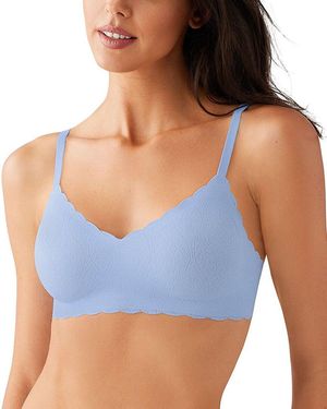 B.tempt'd B.Wow'D Lace Wirefree Bra - Blue