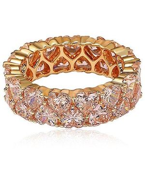 Suzy Levian CZ Jewelry Suzy Levian Silver Cz Eternity Ring - White