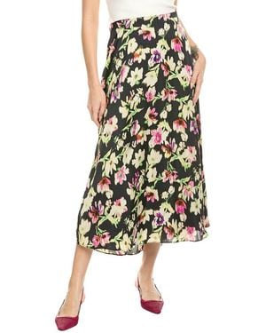 Vince Camuto Midi Slip Skirt - Green